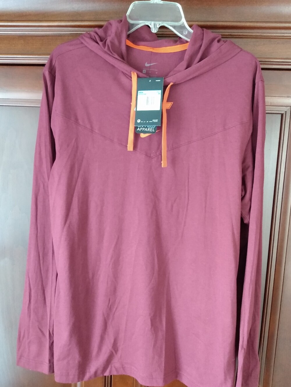 Nike Virginia Tech Hokies VT Men's Lightweight Hoodie NWT